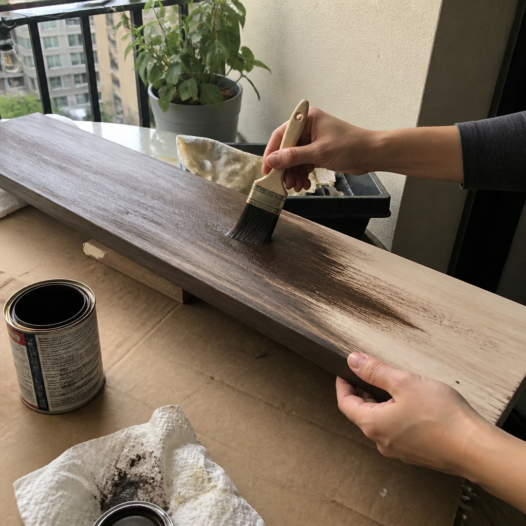 Stain or paint the board